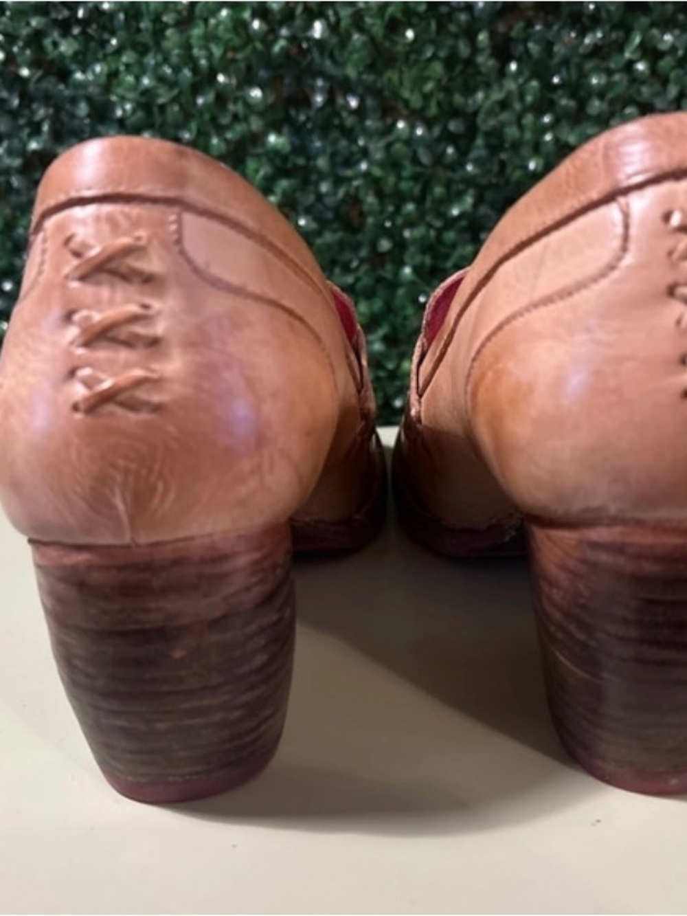 BEDSTU Liberty Bone Rustic Leather Block Heel Loafer - Picture 7 of 14